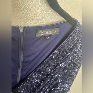Navy Sequence dress